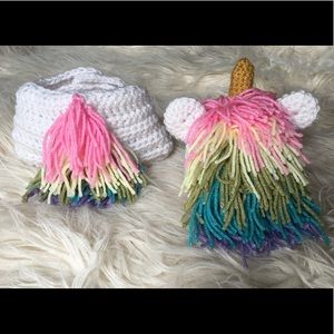 Newborn Unicorn Crochet Outfit